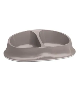 Stefanplast Chick Double Bowl Light Dove Grey