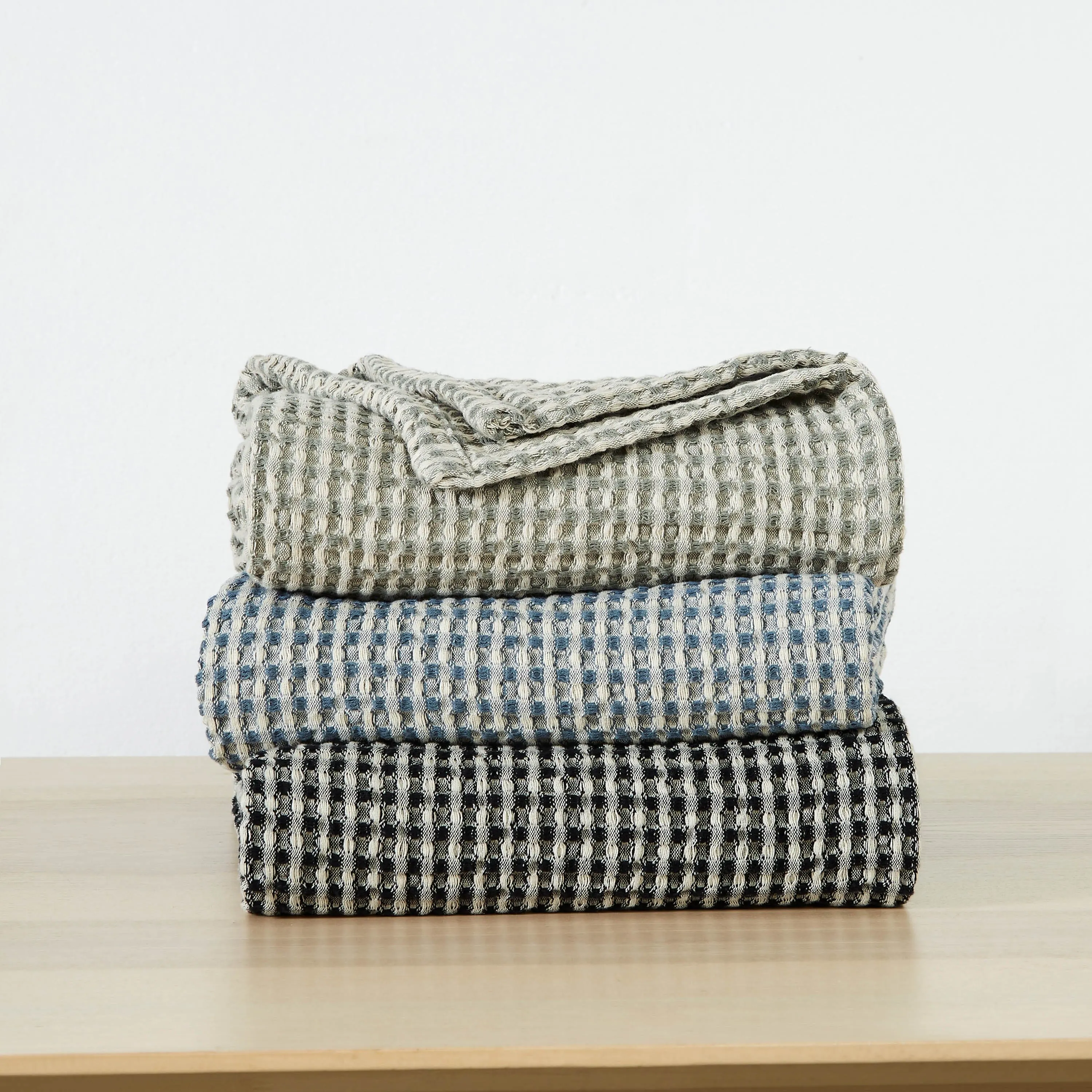 Tama Cotton Waffle Blankets and Throws