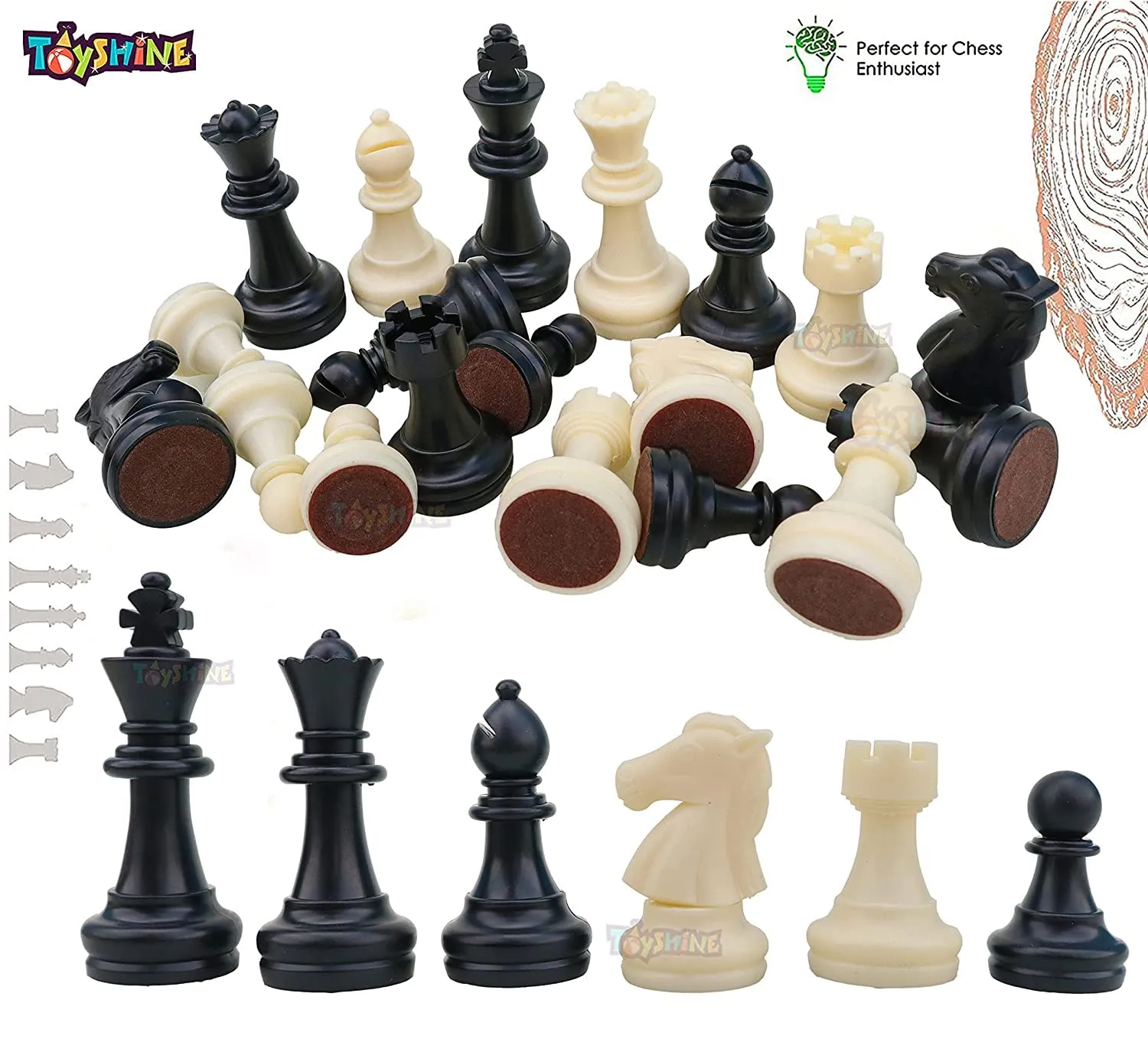 Toyshine Magnus Magnetic Chess Set with Folding Chess Board and Pieces, Educational Toys for Kids and Adults