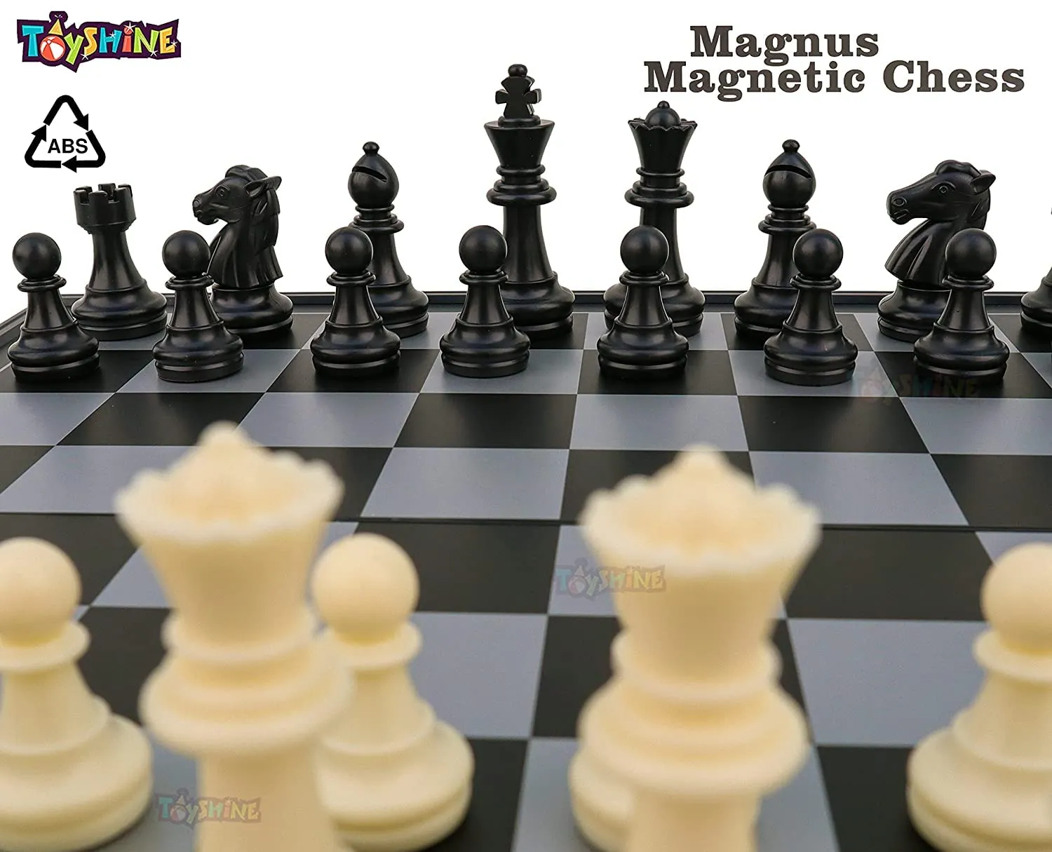 Toyshine Magnus Magnetic Chess Set with Folding Chess Board and Pieces, Educational Toys for Kids and Adults