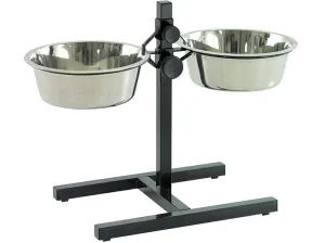 Twin Feeder H-Stand   Bowls