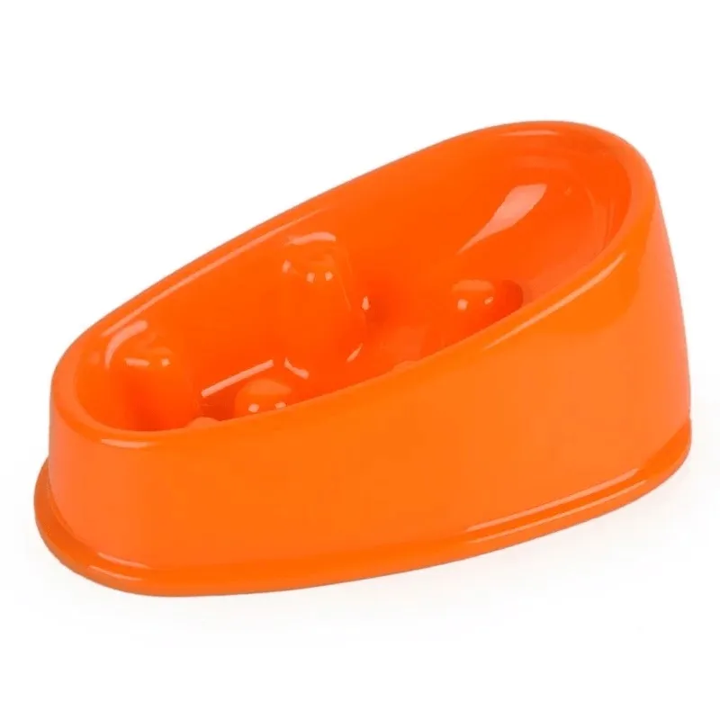 Versatile Anti-Slip Pet Slow Feeding Bowl AJ-2 ORANGE