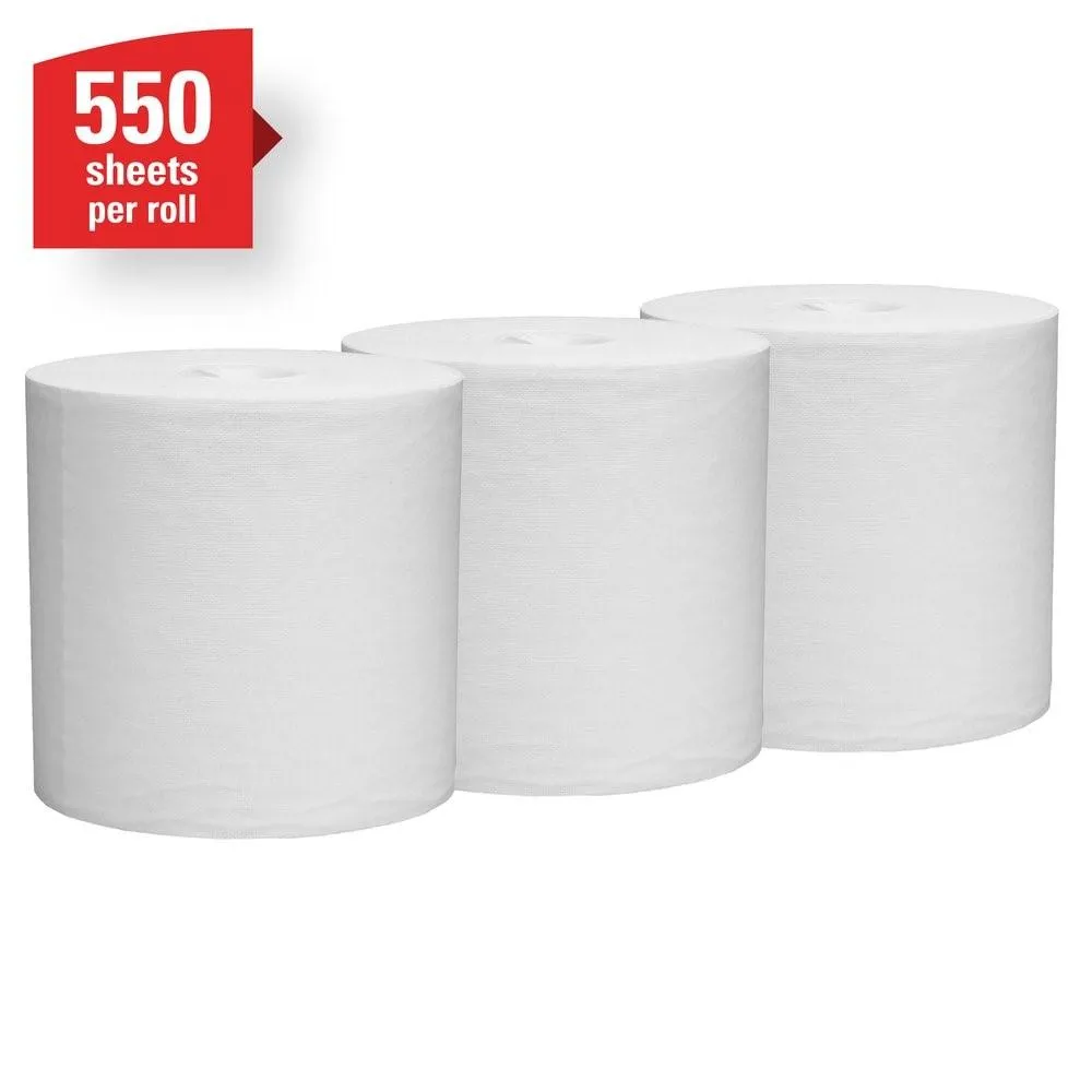 Wipers - WypAll® L20 Center-Pull Roll, White, 9.8" x 13.4" (Case of 3 Rolls), 47758