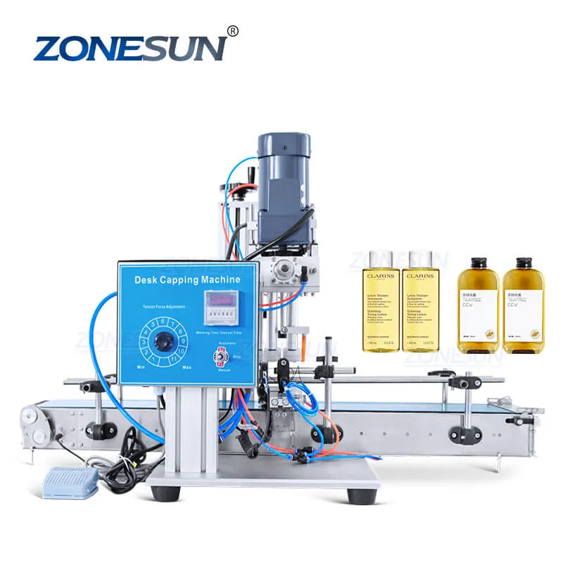 ZS-XG6100C Automatic Small Glass Dropper Bottle Capping Machine For Spray Bottles